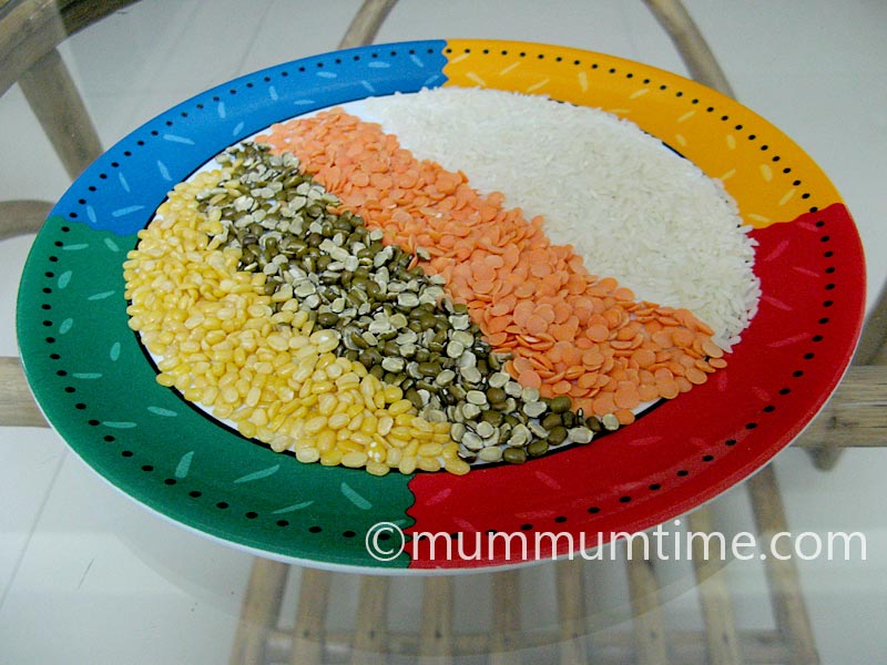 Mixed Daals and Rice