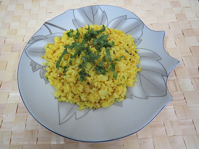Tadka rice (Phodni cha bhaat)