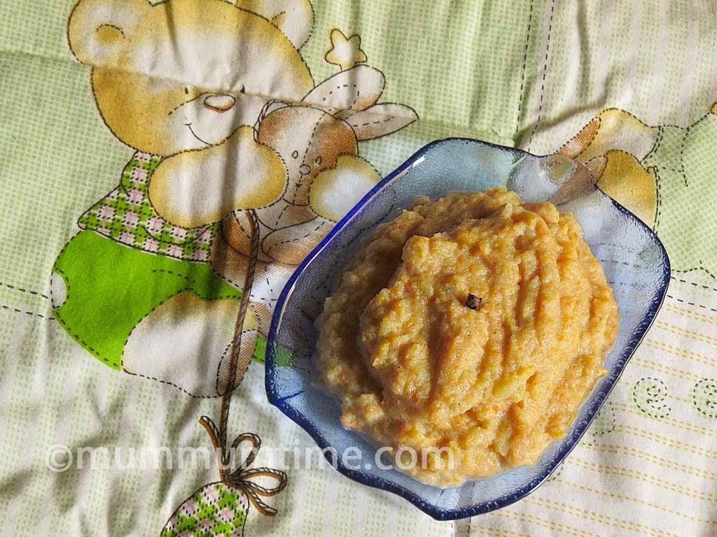 Sweet Potato, Carrot, Semolina Porridge Recipe
