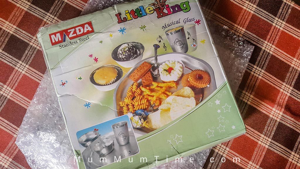Steel Dinner Set for Kids in its Box