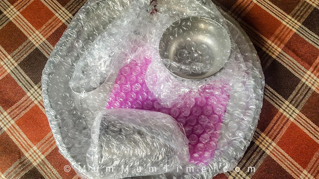 Received the dinner set carefully bubble wrapped